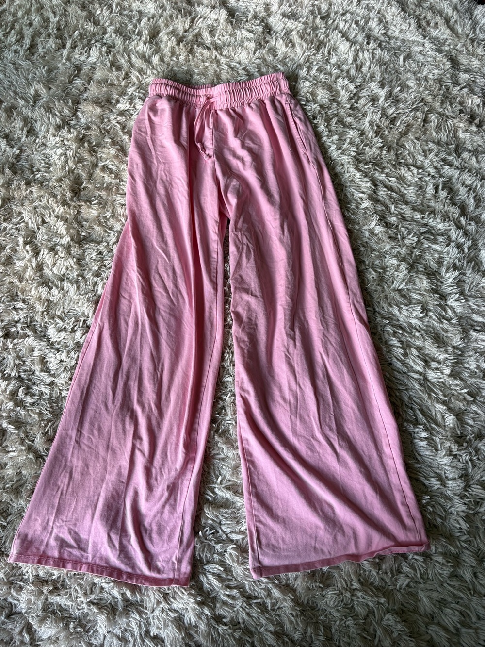 JoyLab Pink Wide-Leg Lounge Joggers